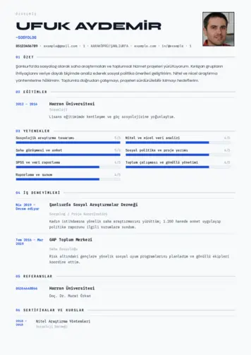 Sosyolog Cv Örnekleri cv indir